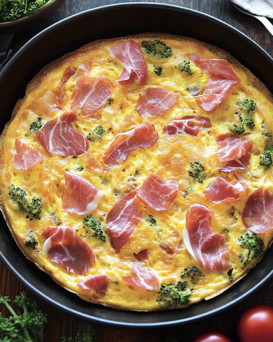 Frittata per la colazione con prosciutto