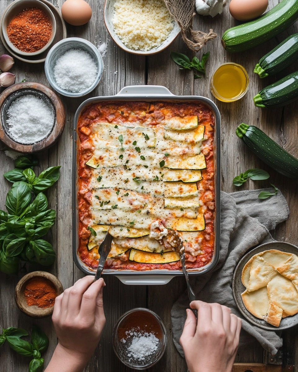 PARMIGIANA di ZUCCHINE con PROSCIUTTO e MOZZARELLA