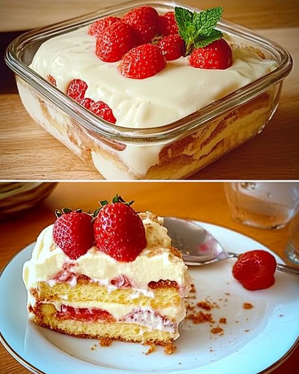 Questo tiramisù alle fragole
